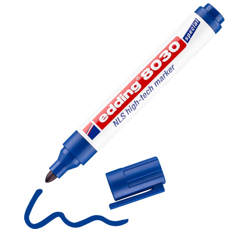Marker specjalistyczny High-Tech okrągła końcówka 1,5-3mm niebieski Edding 8030NLS?003/N